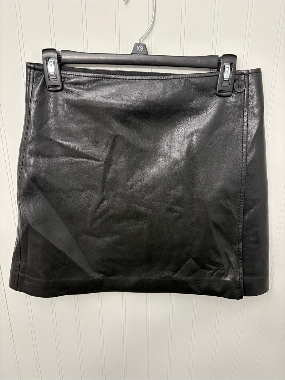 Babaton Faux Leather Mini Skirt Women Size 8 Black Aritzia